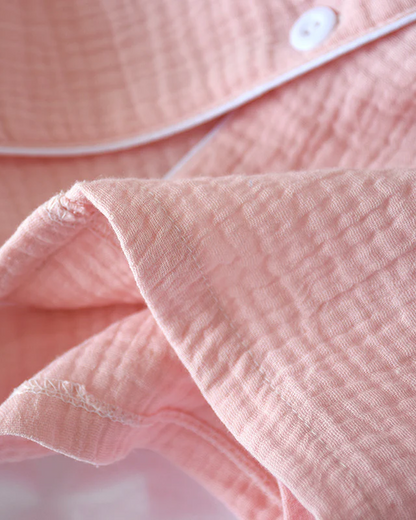 The Long Sleeve - 100% Muslin Cotton Pajama