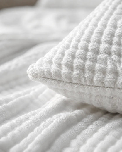 Muslin Cotton Bed Set - 100% Pure Muslin Cotton (4-Pc)