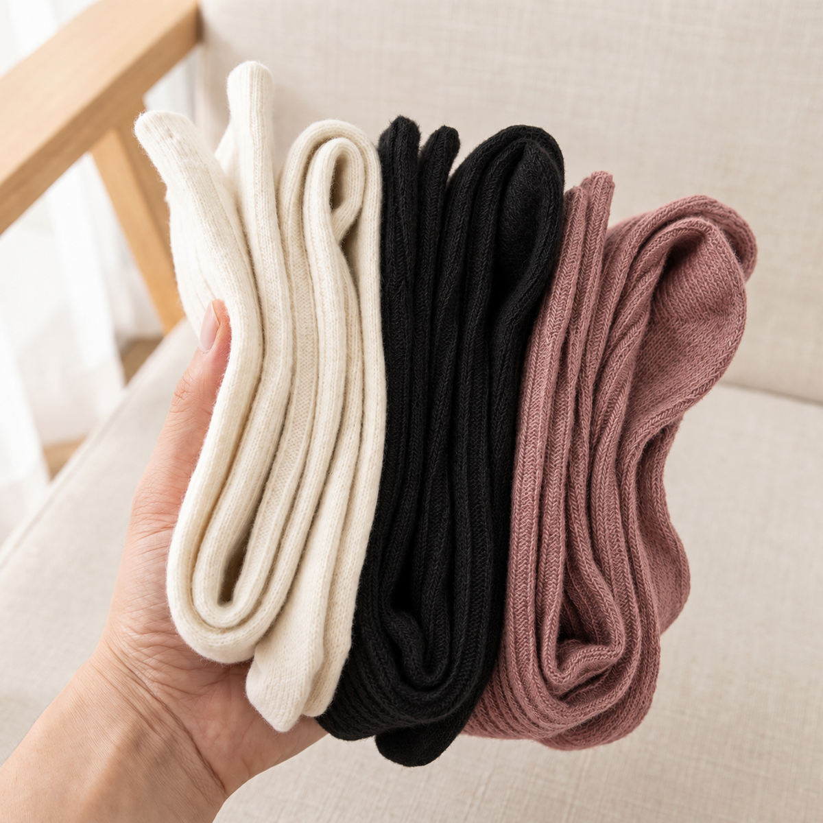 The Ribbed Lounge Socks — 5-Pack
